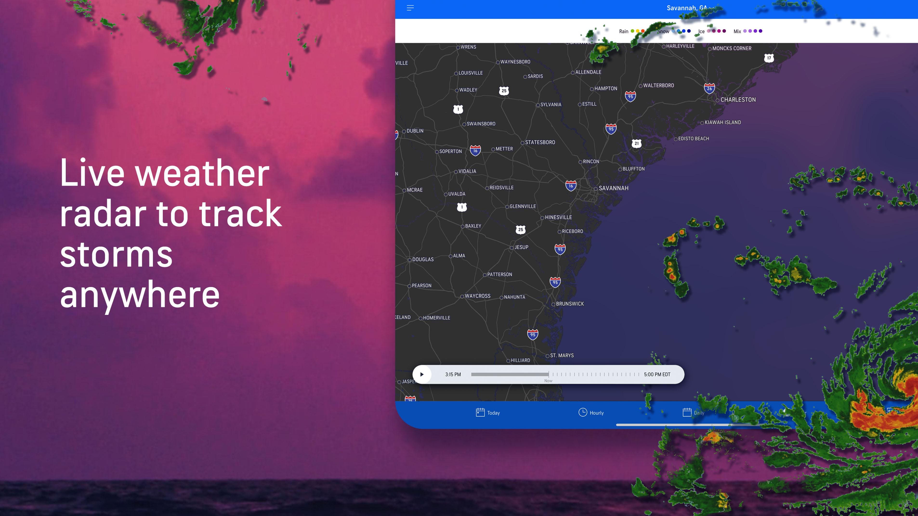 Screenshot 1: Main Forecast Screen