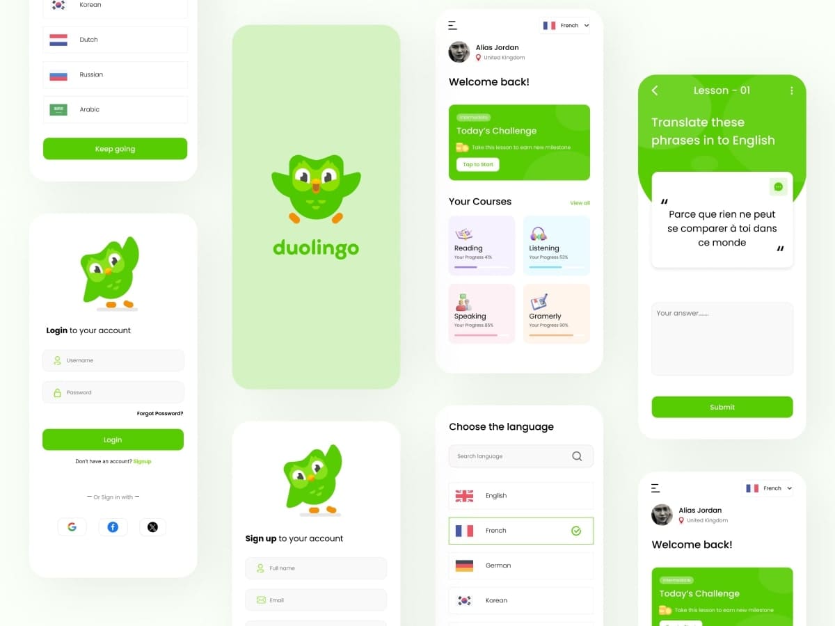 Gamified learning with points and streaks