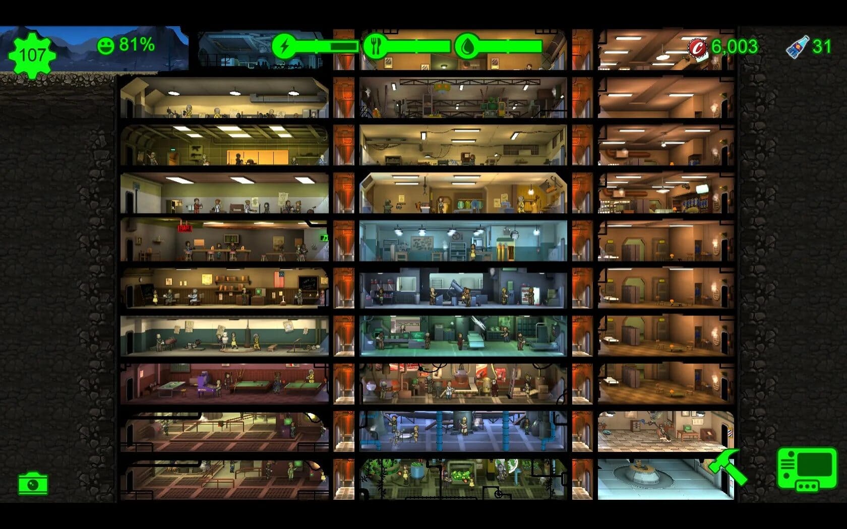 Fallout Shelter Gameplay Screenshot 3 - Wasteland Exploration