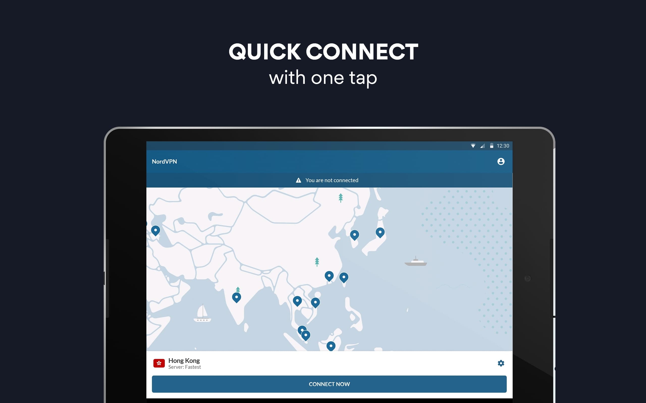 NordVPN Screenshot 2 - Server Map
