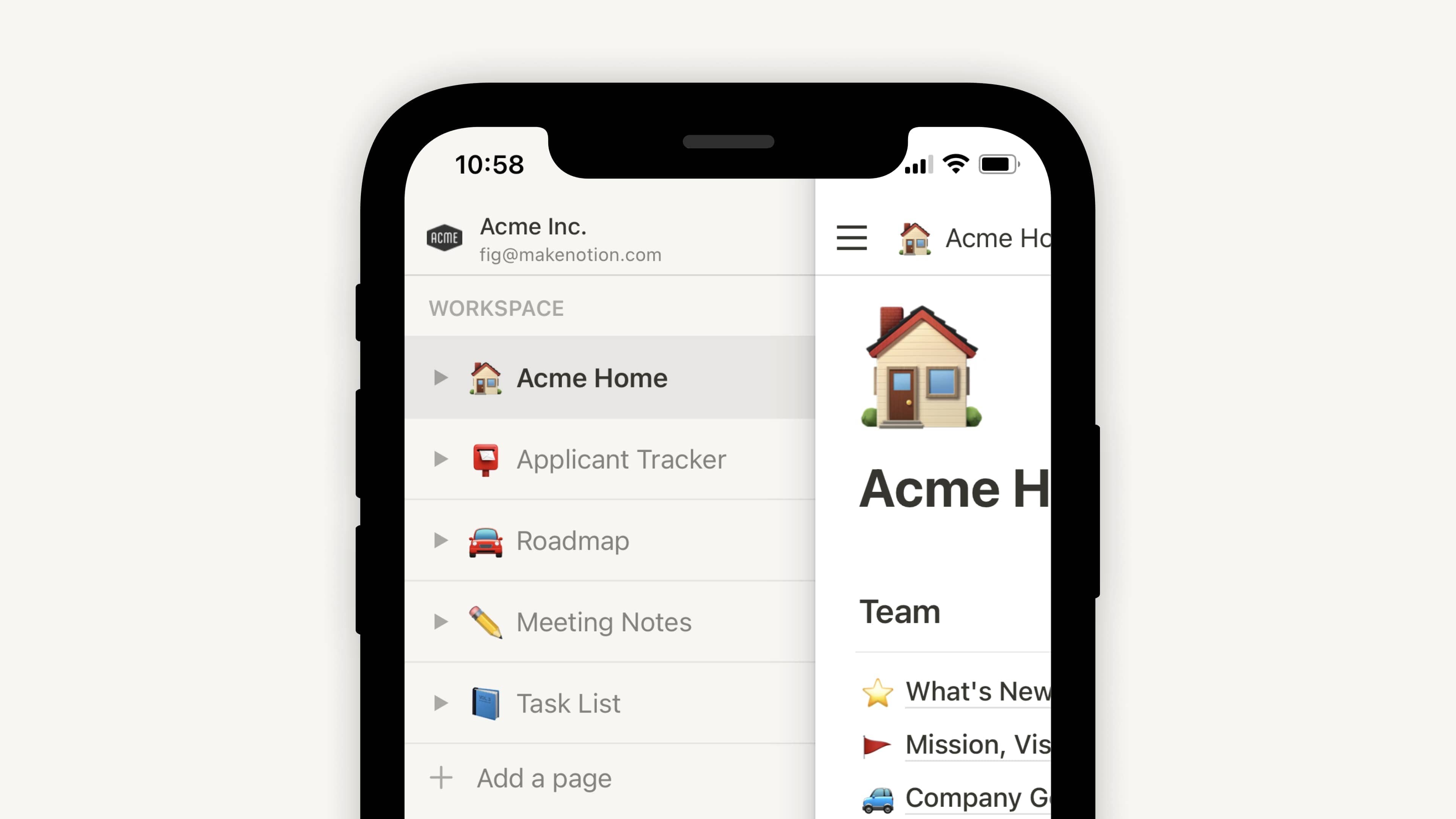 Notion Notes Screenshot