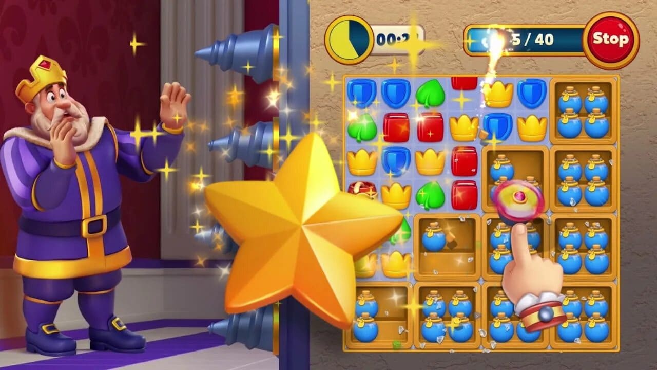 Royal Match Gameplay Screenshot 1
